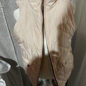 Women's Quilted Vest - reversible pink